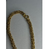 Italy 925 Sterling Silver Gold Plated Chain Necklace Length 18 Inch