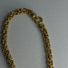 Italy 925 Sterling Silver Gold Plated Chain Necklace Length 18 Inch