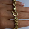 Italy 925 Sterling Silver Gold Plated Chain Necklace Length 18 Inch