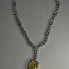 Beautiful 925 Sterling Silver Citrine & Beryl Necklace Length 18 Inch