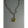 Beautiful 925 Sterling Silver Citrine & Beryl Necklace Length 18 Inch