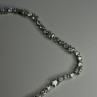 Beautiful 925 Sterling Silver Citrine & Beryl Necklace Length 18 Inch
