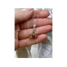 Vintage 925 Sterling Silver Amber Chain with Pendant