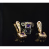 925 Sterling Silver Tanzanite & CZ Jewelry Set Turkey
