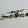 925 Sterling Silver Jewelry Glass Double Bracelet