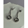 925 Sterling Silver Dream CZ Earrings Length 1.05 Inch
