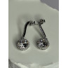 925 Sterling Silver Dream CZ Earrings Length 1.05 Inch