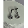 925 Sterling Silver Dream CZ Earrings Length 1.05 Inch