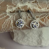 925 Sterling Silver Dream CZ Earrings Length 1.05 Inch