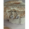 925 Sterling Silver Dream CZ Earrings Length 1.05 Inch