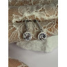 925 Sterling Silver Dream CZ Earrings Length 1.05 Inch