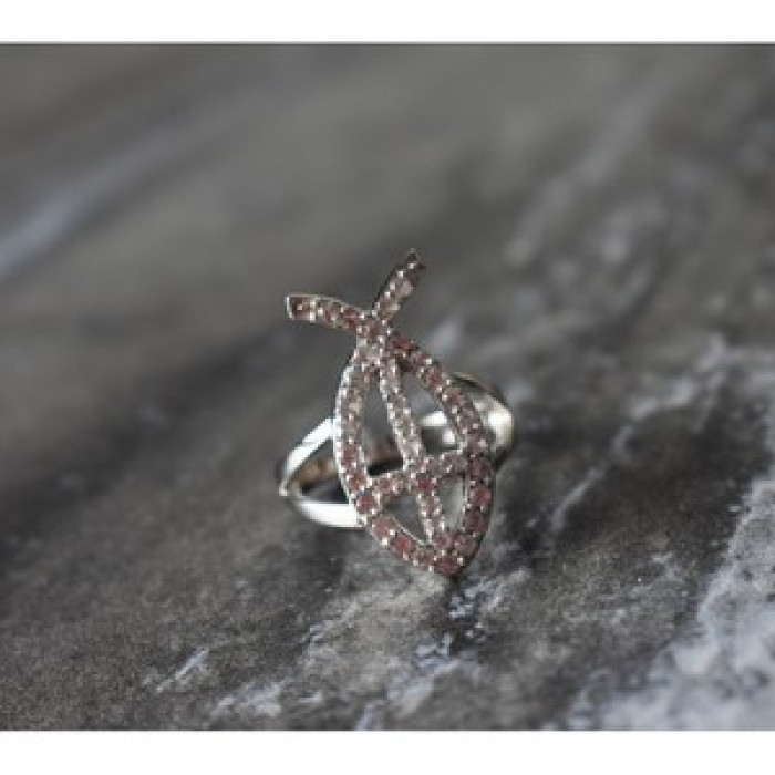 925 Sterling Silver Goshenite Ring Size 6.5
