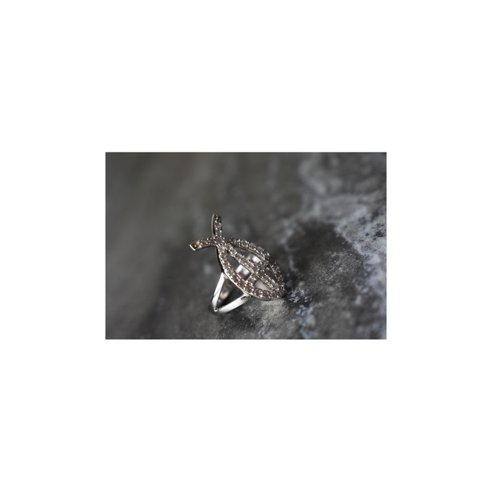 925 Sterling Silver Goshenite Ring Size 6.5