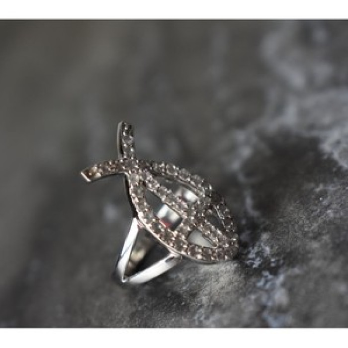 925 Sterling Silver Goshenite Ring Size 6.5