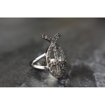 925 Sterling Silver Goshenite Ring Size 6.5