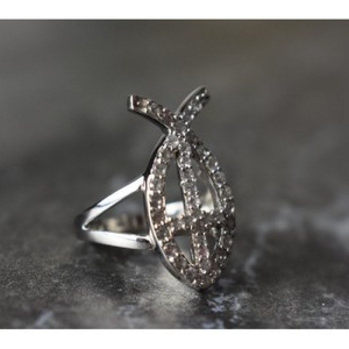 925 Sterling Silver Goshenite Ring Size 6.5