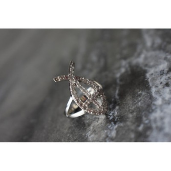 925 Sterling Silver Goshenite Ring Size 6.5