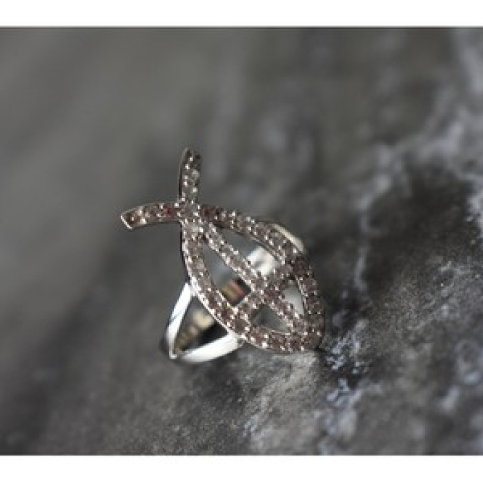 925 Sterling Silver Goshenite Ring Size 6.5