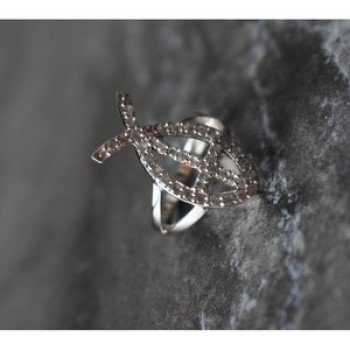 925 Sterling Silver Goshenite Ring Size 6.5