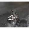 925 Sterling Silver Goshenite Ring Size 6.5