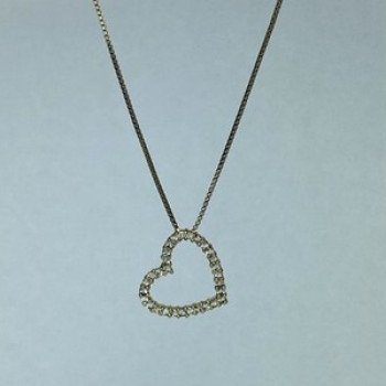 925 Sterling Silver Gold Plated CZ 
