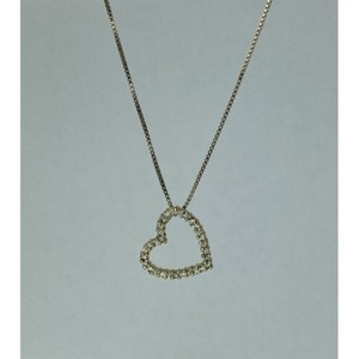 925 Sterling Silver Gold Plated CZ 