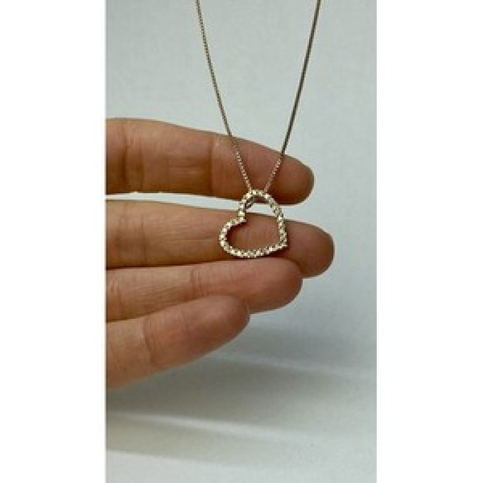 925 Sterling Silver Gold Plated CZ 