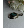 Vintage 925 Sterling Silver Abalone Pendant Length 2.10 Inch