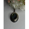 Vintage 925 Sterling Silver Abalone Pendant Length 2.10 Inch