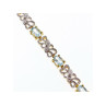 925 STERLING SILVER GOLD PLATED BLUE SPINEL BRACELET