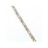 925 STERLING SILVER GOLD PLATED BLUE SPINEL BRACELET