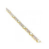 925 STERLING SILVER GOLD PLATED BLUE SPINEL BRACELET