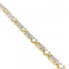 925 Sterling Silver Gold Plated Blue Spinel Bracelet