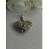 925 Sterling Silver Heart Pendant Length 1.40 Inch
