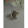 Horse & Jockey Lucky Racing Race Charm Pendant 925 Sterling Silver Length 1 Inch