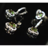 925 Sterling Silver Alpanite & CZ Jewelry SET Turkey
