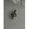 925 STERLING SILVER PEARL DOLPHINS PENDANT LENGTH 1 INCH