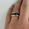 925 Sterling Silver Blue CZ Ring Size 7.5