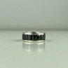 925 Sterling Silver Blue CZ Ring Size 7.5