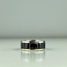 925 Sterling Silver Blue CZ Ring Size 7.5
