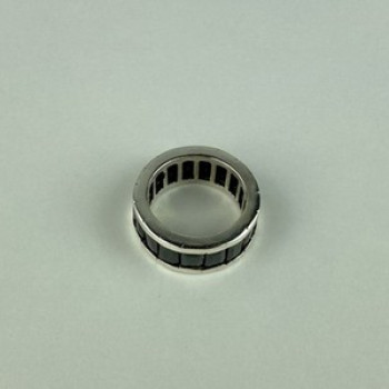 925 Sterling Silver Blue CZ Ring Size 7.5