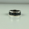 925 Sterling Silver Blue CZ Ring Size 7.5