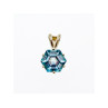 925 Sterling Silver Blue Topaz Pendant