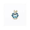 925 Sterling Silver Blue Topaz Pendant