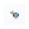 925 Sterling Silver Blue Topaz Pendant