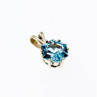 925 Sterling Silver Blue Topaz Pendant