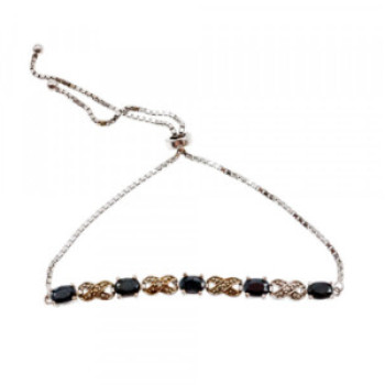 925 Sterling Silver Spinel Bracelet