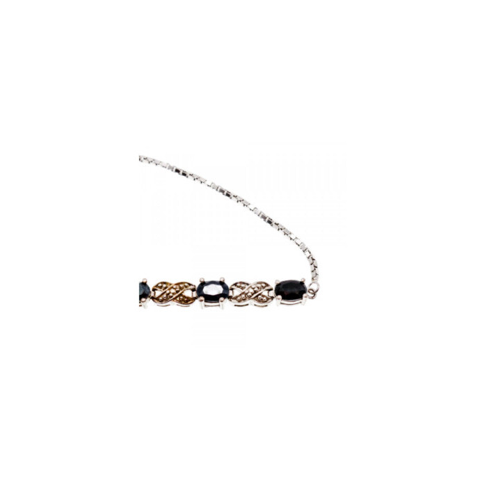 925 Sterling Silver Spinel Bracelet
