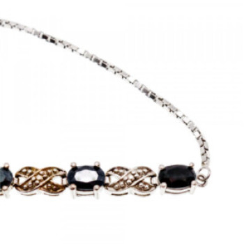 925 Sterling Silver Spinel Bracelet