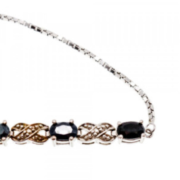 925 Sterling Silver Spinel Bracelet